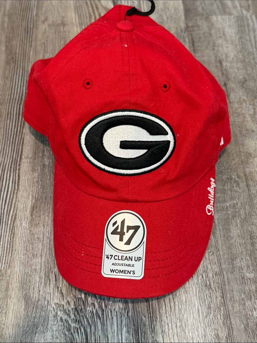 '47 Red Georgia Bulldogs Adjustable Cap with Black & White G Logo
